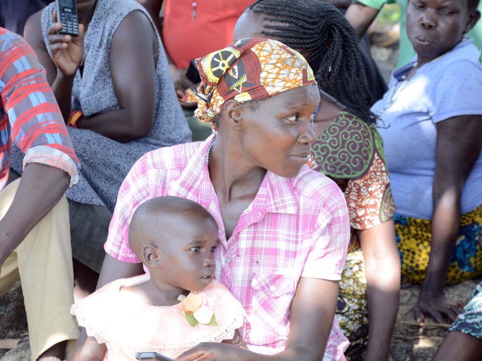 Mother and child in Welle, Uganda
